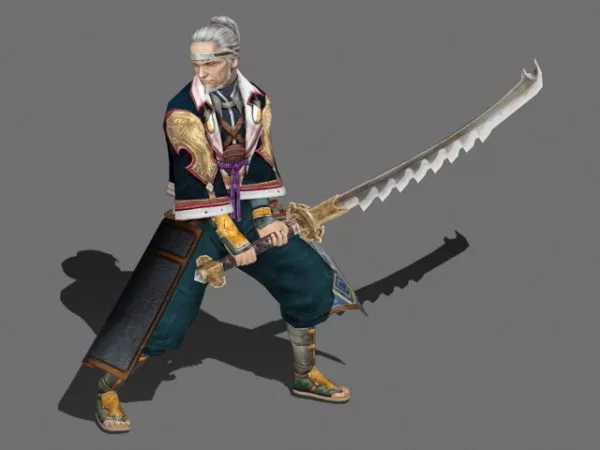 Old Samurai Warrior 3d model Old Samurai Warrior 3d model