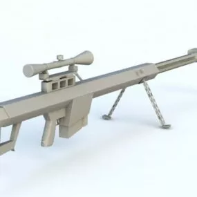 Barrett Sniper Rifle 3d model