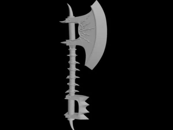 Battle Axe Short Handle 3d model Battle Axe Short Handle 3d model