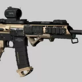 Ar-15 Assault Rifle 3d model