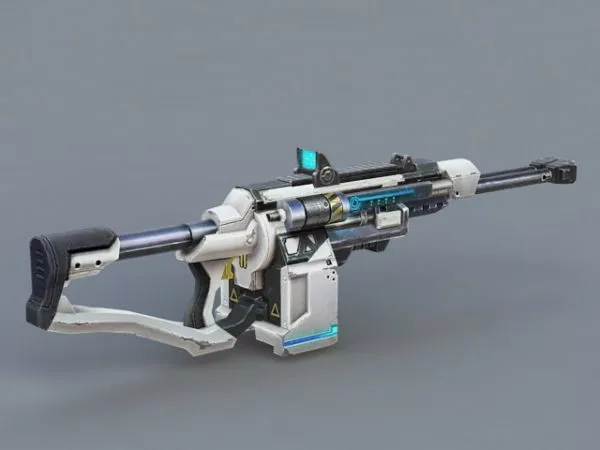 Futuristic Submachine Gun 3d model Futuristic Submachine Gun 3d model