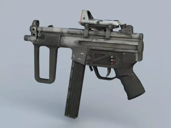 Submachine Gun Weapon 3d model Submachine Gun Weapon 3d model