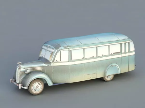 Zis 16 Bus Car 3d model Zis 16 Bus Car 3d model
