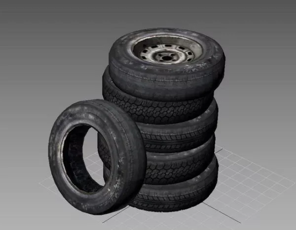 Cart Wheels 3d model