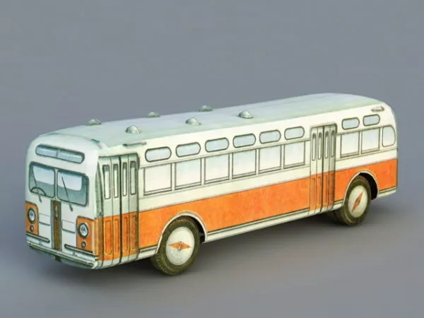 Vintage Bus 3d model Vintage Bus 3d model