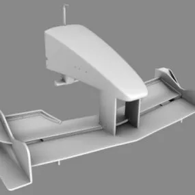 F1 Car Front Nose Wing Parts 3d model