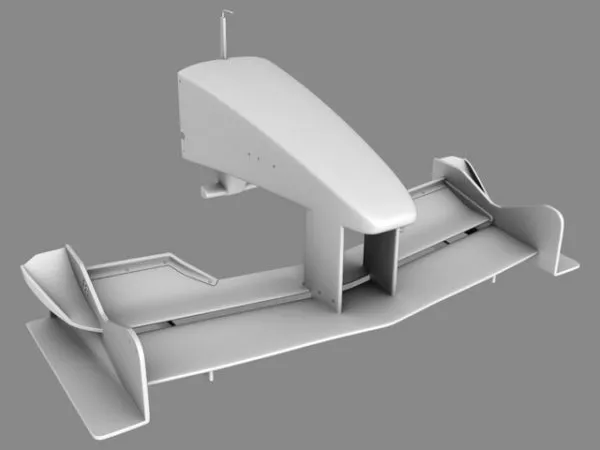 F1 Car Front Nose Wing Parts 3d model F1 Car Front Nose Wing Parts 3d model