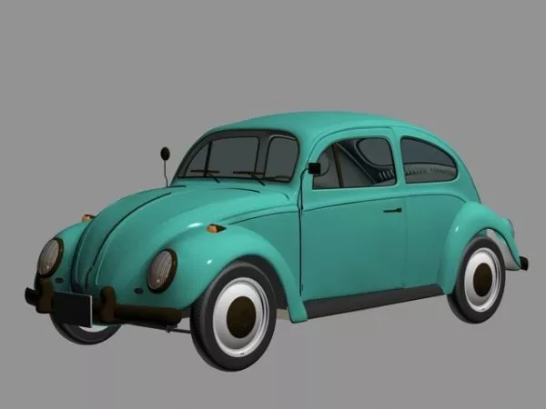 Classic Vw Beetle Car 3d model