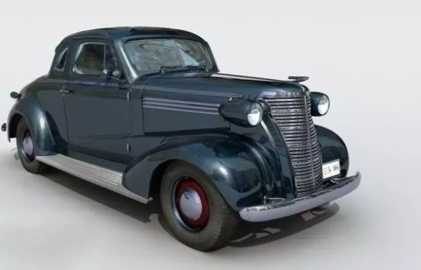 1950s Vintage Car 3d model 1950s Vintage Car 3d model