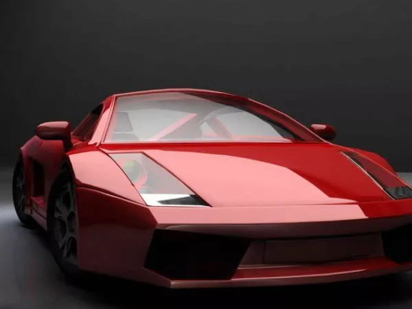 Pink Lamborghini Roadster 3d model