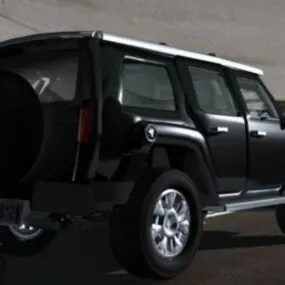 Hummer H3 Suv Car 3d model