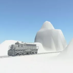 West Train Railways 3d model