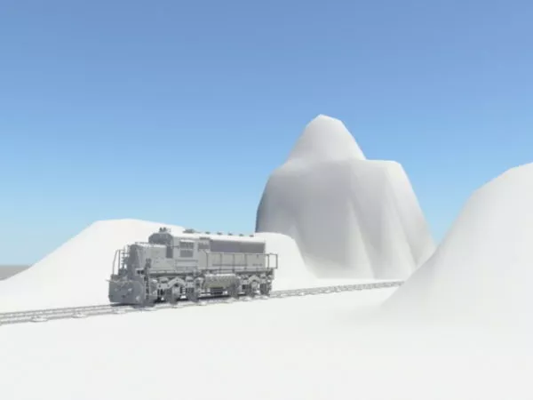 Maglev Train Transport 3d model