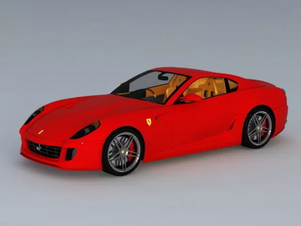 Sports Car Ferrari 599 Gtb Fiorano 3d model Sports Car Ferrari 599 Gtb Fiorano 3d model