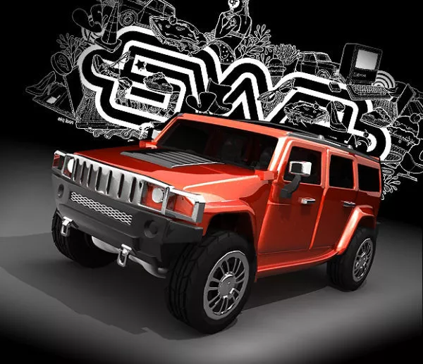 Hummer Humvee Car 3d model