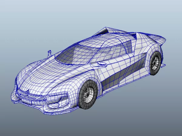 Citroen Gt Car 3d model Citroen Gt Car 3d model