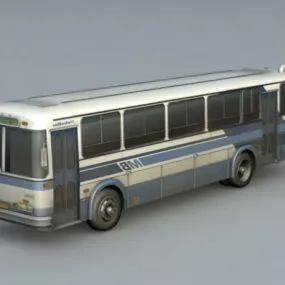 Vintage Metro Bus 3d model