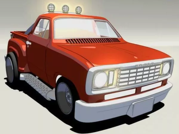 Vintage Chevy Pickup Car 3d model