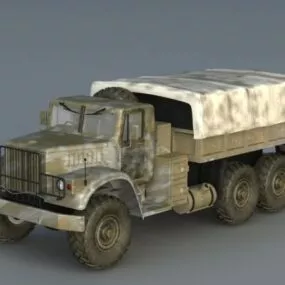 Russian Kraz Military Truck 3d model