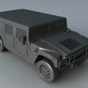 Military Hummer H1 Humvee Car 3d model