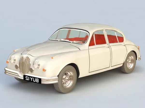 Jaguar Mark Sedan Car 3d model Jaguar Mark Sedan Car 3d model