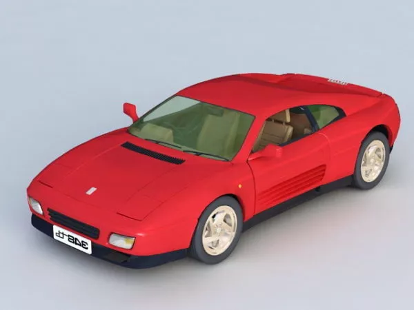 Sport Car Ferrari 348 Model 1992 3d model Sport Car Ferrari 348 Model 1992 3d model