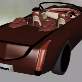 Cadillac Ats Convertible Coupe Car 3d model