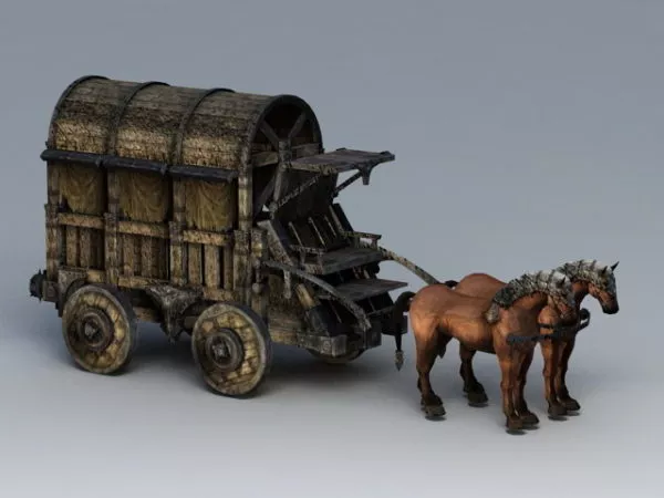 Ancient Roman Chariot 3d model