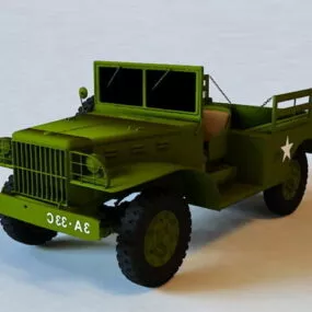 Dodge Wc-51 Military Jeep 3d model