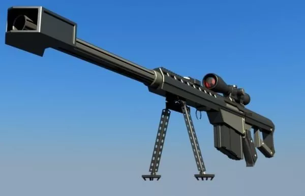Barrett M95 Gun 3d model