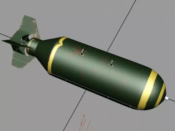 Timer Tnt With Clock Bomb Weapon 3d model