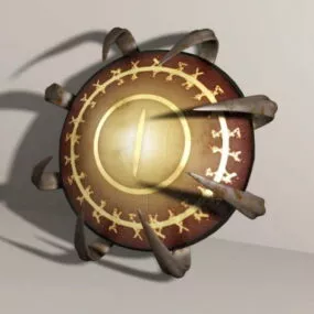 Demon Shield Weapon 3d model