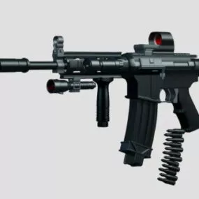 M4 Gun Assault Rifle 3d model
