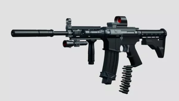 M4 Gun Assault Rifle 3d model M4 Gun Assault Rifle 3d model