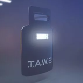Ballistic Shield Weapon 3d model