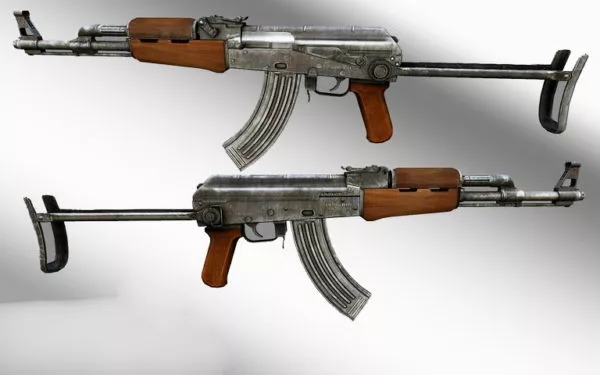 Akm Assault Rifle Weapon 3d model Akm Assault Rifle Weapon 3d model