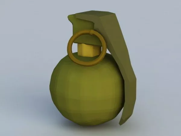 Baseball Hand Grenade Weapon 3d model Baseball Hand Grenade Weapon 3d model