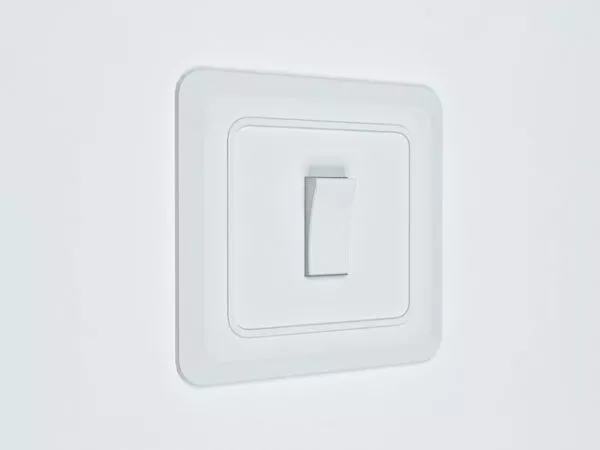 Electric Switch Round Button 3d model