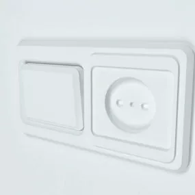 Rocker Switch & Outlet Component 3d model