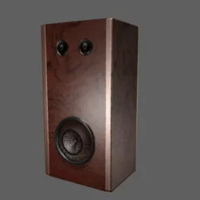Vintage Bookshelf Audio Speaker 3d model