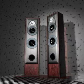 Audio System Speakers 3d model