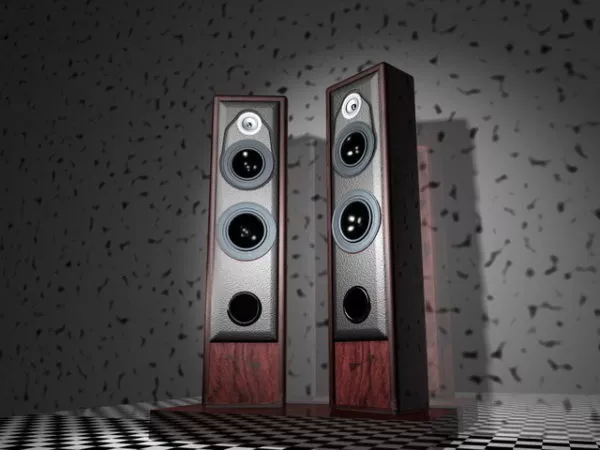 Audio Speaker Contemporary Shape 3d model