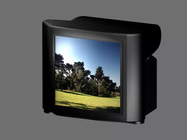Old Black Television 3d model Old Black Television 3d model