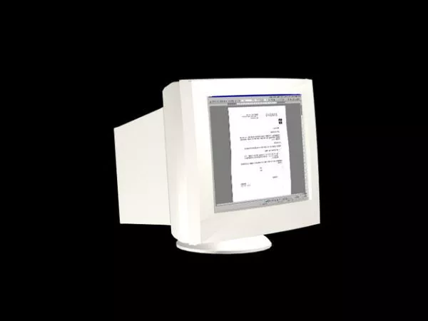 Old Computer Crt Monitor 3d model Old Computer Crt Monitor 3d model