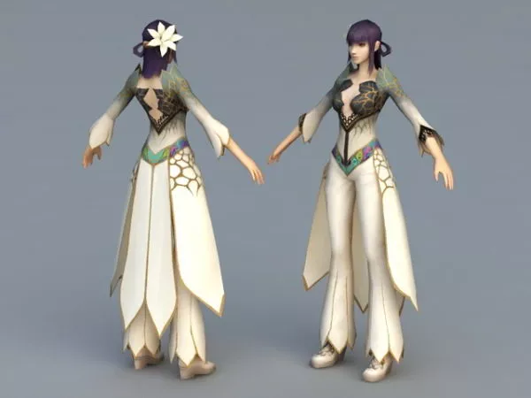 Oriental Persian Princess Character 3d model Oriental Persian Princess Character 3d model