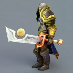 Warcraft Highlord Character 3d model