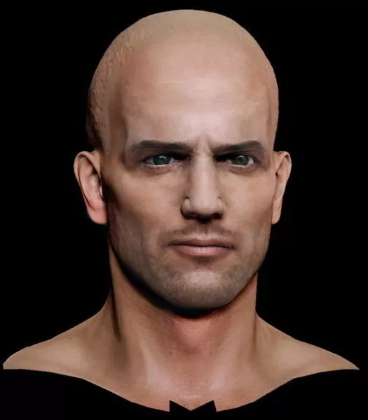 Funny Face Man Character 3d model