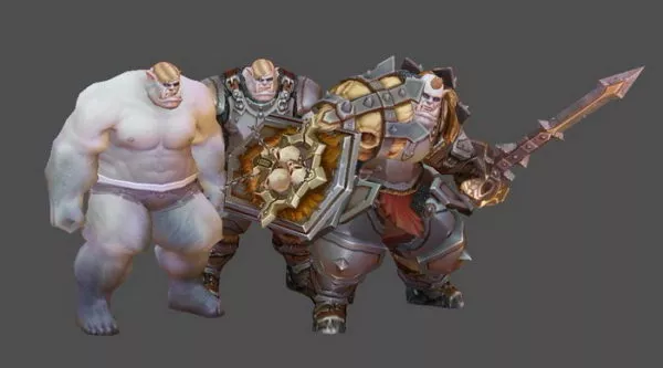 Half Orc Warrior Character 3d model Half Orc Warrior Character 3d model