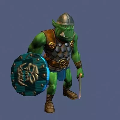 Orc Warrior Character Rig 3d model Orc Warrior Character Rig 3d model