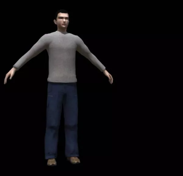 Casual Man Character Rig 3d model Casual Man Character Rig 3d model